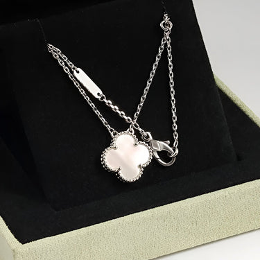 שרשרת תליון כסף שרשרת תלתן שרשרת תלתן כסף